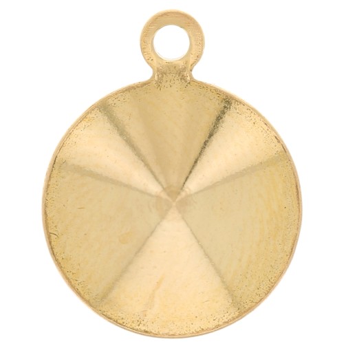 Castone pendente da incollare PureCrystal 1122 mm. 10 Dorato x1