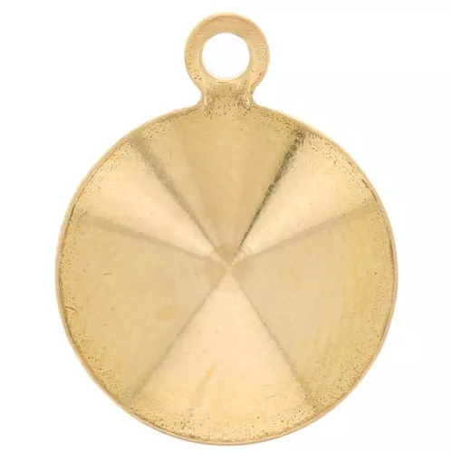 Castone pendente da incollare PureCrystal 1122 mm. 10 Dorato x1
