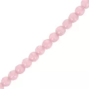 Perle di vetro riciclato 3 mm - Alabastro rosa grigio x50