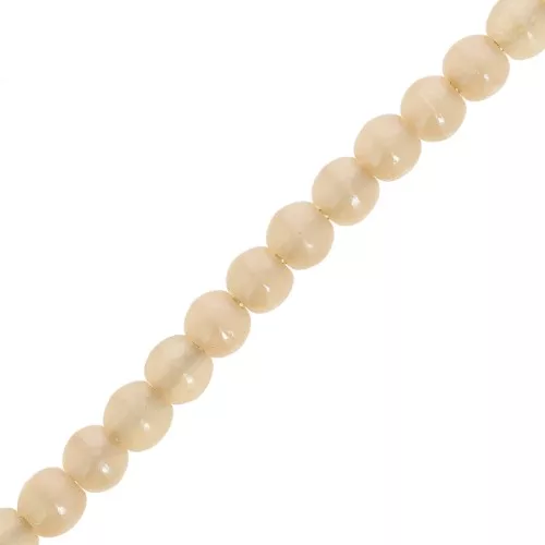 Perle di vetro riciclato 3 mm - Alabastro Light Peach x50