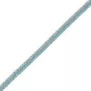 Soutache Luxor di produzione italiana 3 mm - Blu ghiaccio - Argento x1m