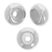 Perla di arresto da 9 mm con foro da 3 mm - acciaio inossidabile 316 x1