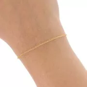 Catena Forzatina 1,65 mm - Dorato oro fino x50cm