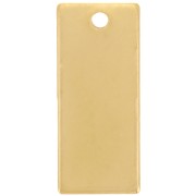 Pendente rettangolo 21x9 mm - Acciaio inossidabile 304 - Dorato x1|raw }}