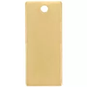 Pendente rettangolo 21x9 mm - Acciaio inossidabile 304 - Dorato x1