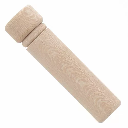 Astuccio per aghi-punte in legno grezzo 60x13,5 mm x2