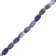 Perle in pietra semi preziosa forma di oliva 6x4 mm - Sodalite x39cm|raw }}