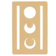 Distanziatore per tessitura Miyuki 11/0 escluso Perles&Co 16x11mm dorato oro fino