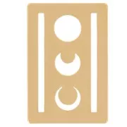 Distanziatore per tessitura Miyuki 11/0 escluso Perles&Co 16x11mm dorato oro fino