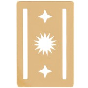 Distanziatore per tessitura Miyuki 11/0 escluso Perles&Co 16x11mm dorato oro fino