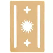 Distanziatore per tessitura Miyuki 11/0 escluso Perles&Co 16x11mm dorato oro fino