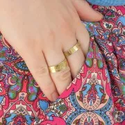 Anello da modellare e personalizzare 49x7 mm - Ottone grezzox1