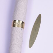 Anello da modellare e personalizzare 62x11 mm - Ottone grezzo x1
