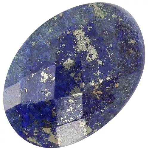 Cabochon ovale sfaccettato 18x13 mm in pietra preziosa - Lapislazzuli x1