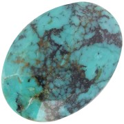 Cabochon ovale sfaccettato 18x13 mm - Turchese x1|raw }}