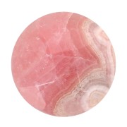 Cabochon tondo sfaccettato 10 mm in pietra semipreziosa - Rodocrosite x1|raw }}