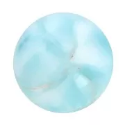 Cabochon rotondo 8 mm in pietra semipreziosa - Larimar x1