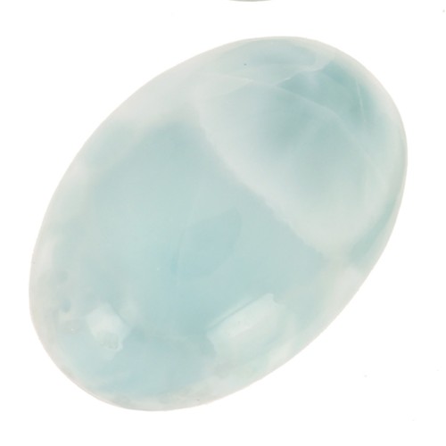 Cabochon ovale 14x10 mm in pietra semipreziosa - Larimar x1