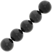 Perline rotonde 6 mm - Spinello nero x15|raw }}