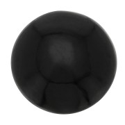 Cabochon rotondo da 8 mm in pietra semipreziosa - Spinello nero x1|raw }}