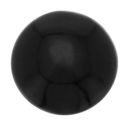 Cabochon rotondo da 8 mm in pietra semipreziosa - Spinello nero x1