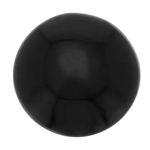 Cabochon rotondo da 10 mm in pietra semipreziosa - Spinello nero x1