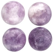 Cabochon rotondo da 10 mm in pietra semipreziosa - Lepidolite x1