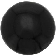 Cabochon rotondo 12 mm in pietra semipreziosa - Spinello nero x1
