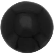 Cabochon rotondo 12 mm in pietra semipreziosa - Spinello nero x1