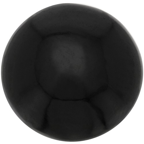 Cabochon rotondo 12 mm in pietra semipreziosa - Spinello nero x1