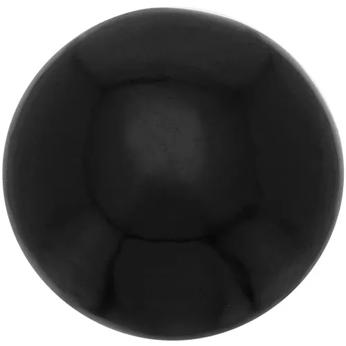 Cabochon rotondo 12 mm in pietra semipreziosa - Spinello nero x1