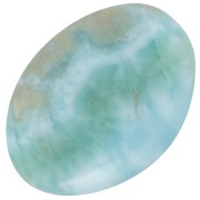 Cabochon ovale 18x13 mm in pietra semipreziosa - Larimar x1|raw }}
