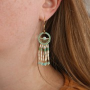 Ciondoli tondi sfaccettati 3 mm Occhio di tigre su chiodo in argento 925x6