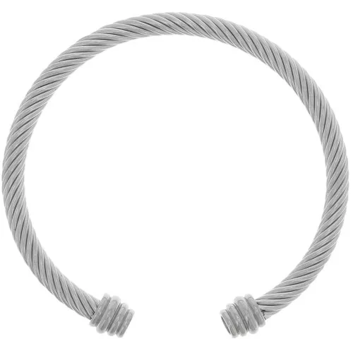 Bracciale a spirale 4,7x192 mm per cabochon da 4 mm - Acciaio inox 304 x1
