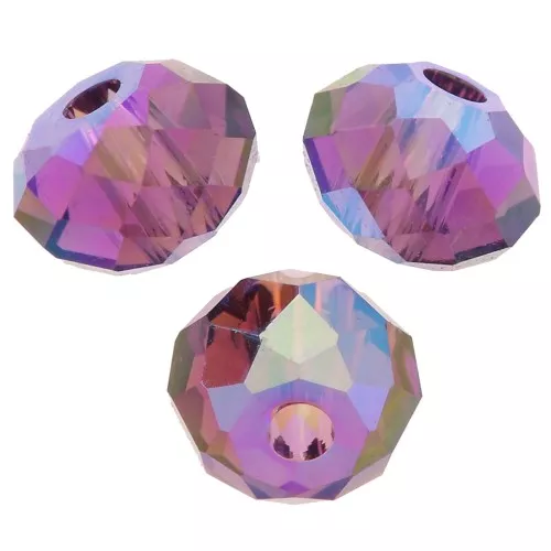 Sfere piatte PureCrystal 5040 mm. 4 Amethyst Shimmer 2X x20