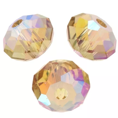 Sfere piatte PureCrystal 5040 mm. 4 Light Colorado Topaz Shimmer 2X x20
