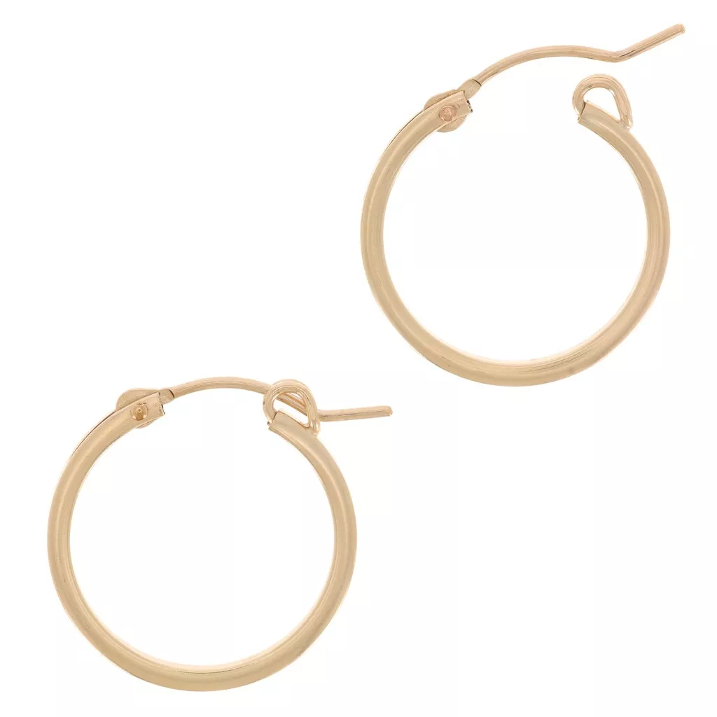 Orecchini Acciaio Inox Senza Pietre Orecchini A Cerchio (Creole) Pieghevoli In Acciaio Inox - Larghezza Diamante, Unisex Donna/Uomo Orecchini Larghi Pieghevoli Unisex - Foto 2