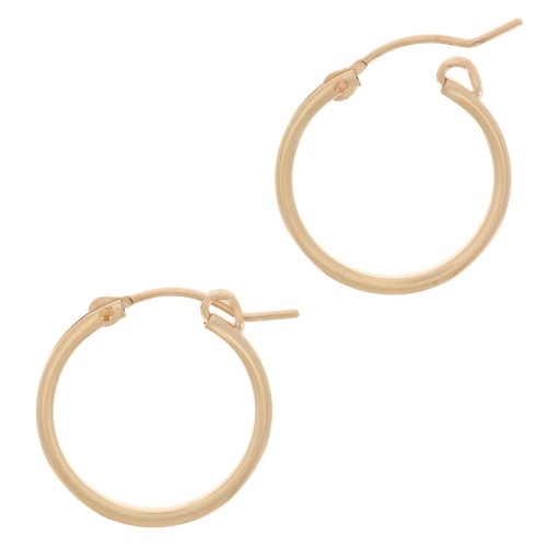 Orecchini a cerchio 20 mm in Gold filled x 2