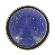 Castone per cabochon tondo da 5 mm - Gold filled x1