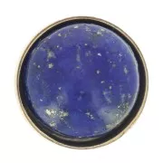 Castone per cabochon tondo da 5 mm - Gold filled x1
