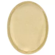 Castone ovale per cabochon 8x6 mm - Gold filled x1