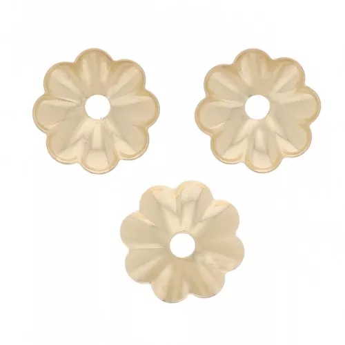 Coppette Fiori da 5 mm Gold filled x10