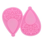 Stampo in silicone - orecchini etnici per resina epossidica e polvere di ceramica|raw }}