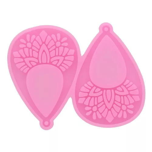 Stampo in silicone - orecchini etnici per resina epossidica e polvere di ceramica