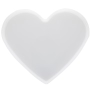 Stampo in silicone per realizzare un cuore in resina 13x14,5 cm x1