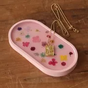 Stampo in silicone per realizzare un vassoio ovale in resina 17,5x9 cm x1