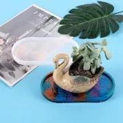 Stampo in silicone per realizzare un vassoio ovale in resina 17,5x9 cm x1