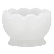 Stampo in silicone per realizzare una ciotola con decorazione a scaglie in resina 6,3x9,3 cm