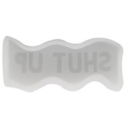 Stampo per sapone in silicone - forma di onda con parola Shut Up 11,5x3,5 cm Trasparente