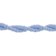 Perline rondelle in pasta polimerica Heishi 4x1 mm - Azzurro x45cm|raw }}